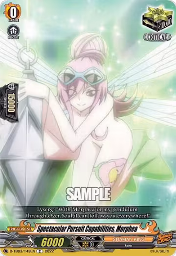 Spectacular Pursuit Capabilities, Morphea (D-TB03/143EN), D-TB03: Shaman King — Vanguard card price
