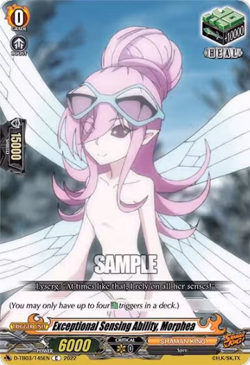 Exceptional Sensing Ability, Morphea (D-TB03/145EN), D-TB03: Shaman King — Vanguard card price