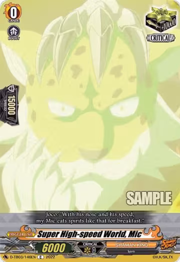 Super High-speed World, Mic (D-TB03/146EN), D-TB03: Shaman King — Vanguard card price