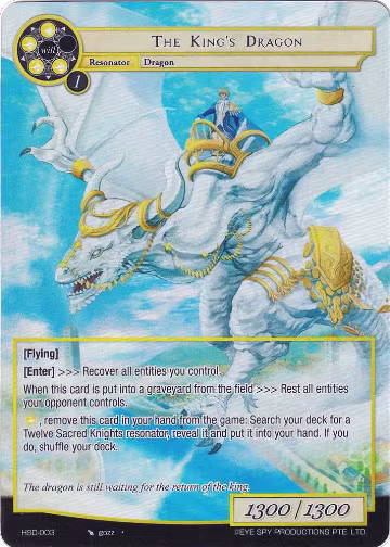 The King's Dragon (Full Art) (HSD-003), Hero Cluster Starter Decks — Force of Will card price