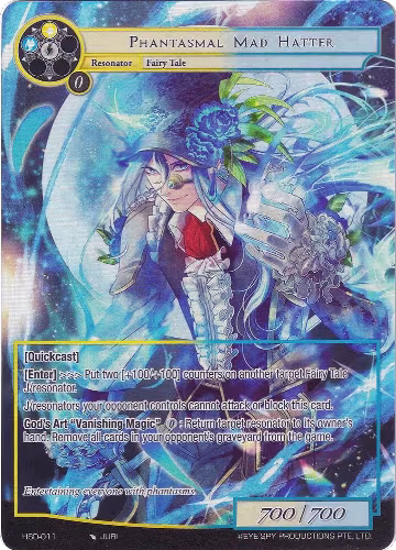 Phantasmal Mad Hatter (Full Art) (HSD-011), Hero Cluster Starter Decks — Force of Will card price