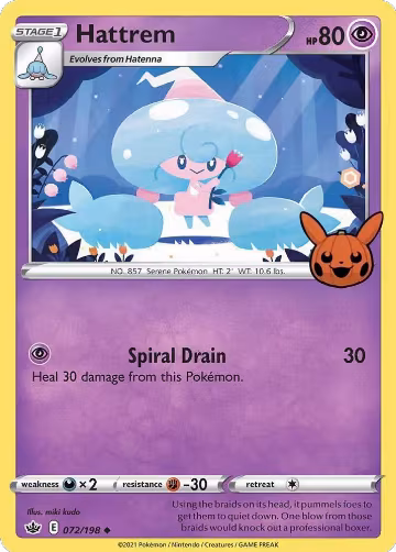 Hattrem (072/198), Trick or Trade BOOster Bundle — Pokémon card price