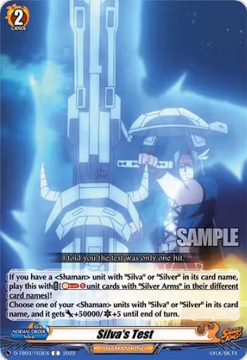 Silva's Test (D-TB03/163EN), D-TB03: Shaman King — Vanguard card price