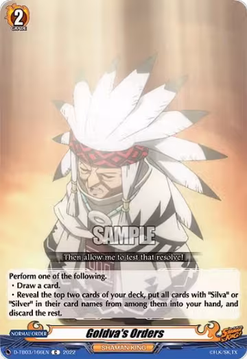 Goldva's Orders (D-TB03/166EN), D-TB03: Shaman King — Vanguard card price