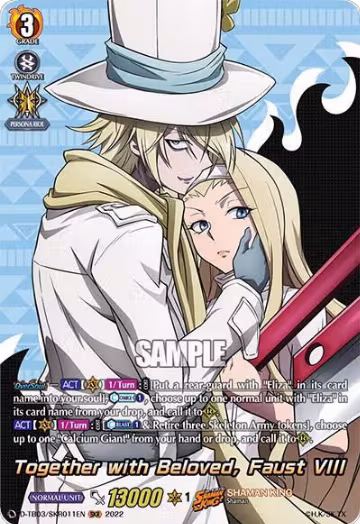 Together with Beloved, Faust VIII (SKR) (D-TB03/SKR011EN), D-TB03: Shaman King — Vanguard card price