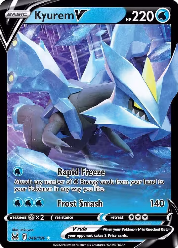 Kyurem V (048/196), Lost Origin — Pokémon card price