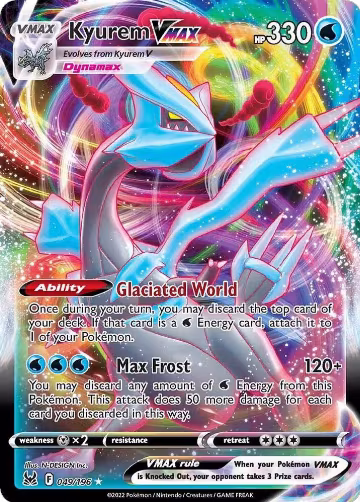 Kyurem VMAX (049/196), Lost Origin — Pokémon card price