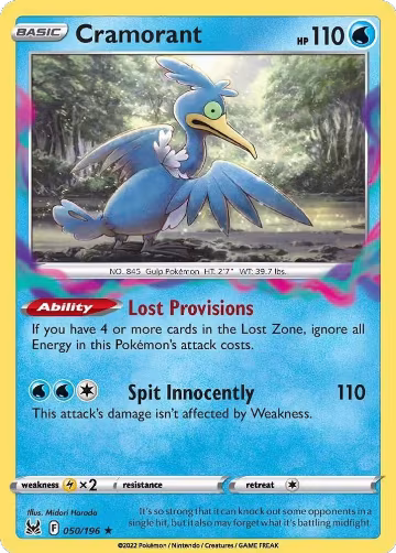 Cramorant (050/196), Lost Origin — Pokémon card price