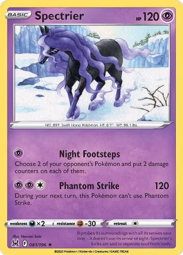 Spectrier (081/196), Lost Origin — Pokémon card price