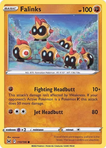 Falinks (110/196), Lost Origin — Pokémon card price