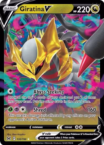 Giratina V (130/196), Lost Origin — Pokémon card price