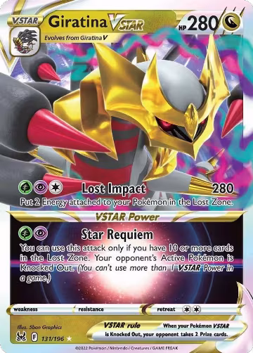 Giratina VSTAR (131/196), Lost Origin — Pokémon card price