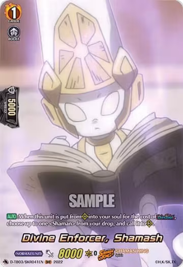 Divine Enforcer, Shamash (SKR) (D-TB03/SKR041EN), D-TB03: Shaman King — Vanguard card price