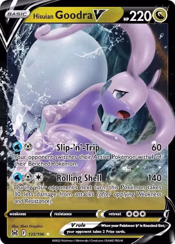 Hisuian Goodra V (135/196), Lost Origin — Pokémon card price