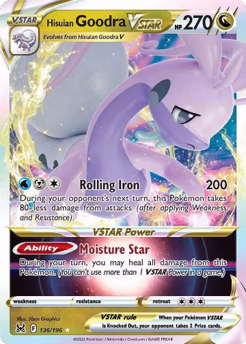 Hisuian Goodra VSTAR (136/196), Lost Origin — Pokémon card price