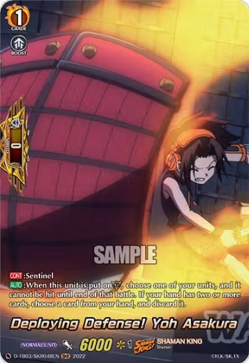Deploying Defense! Yoh Asakura (SKR) (D-TB03/SKR048EN), D-TB03: Shaman King — Vanguard card price