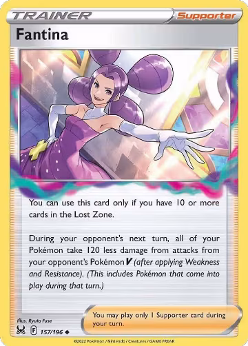 Fantina (157/196), Lost Origin — Pokémon card price