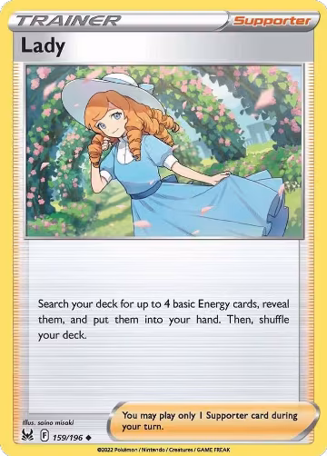 Lady (159/196), Lost Origin — Pokémon card price