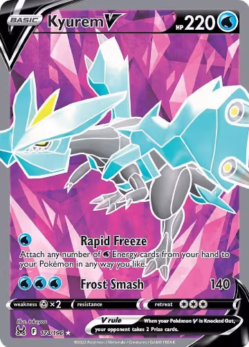 Kyurem V (Full Art) (174/196), Lost Origin — Pokémon card price