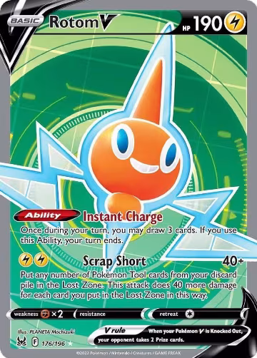 Rotom V (Full Art) (176/196), Lost Origin — Pokémon card price