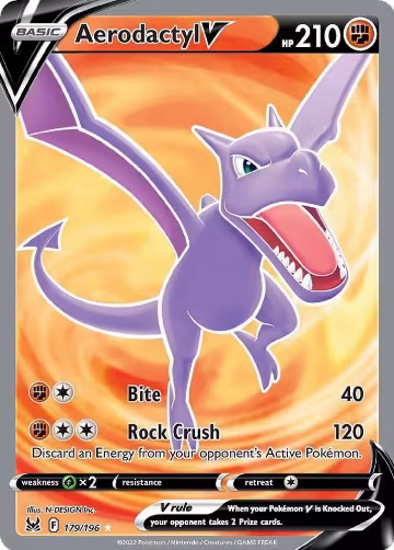 Aerodactyl V (Full Art) (179/196), Lost Origin — Pokémon card price