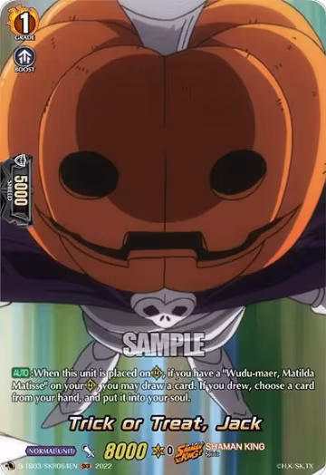 Trick or Treat, Jack (SKR) (D-TB03/SKR064EN), D-TB03: Shaman King — Vanguard card price
