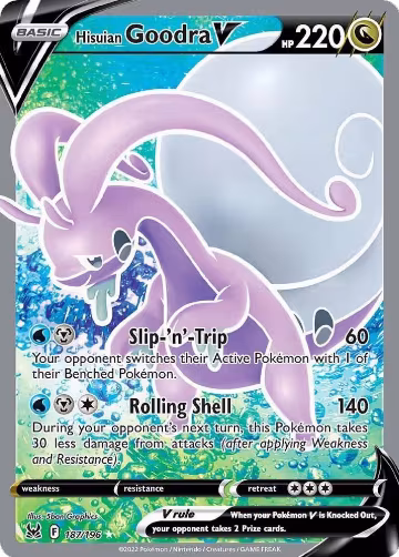 Hisuian Goodra V (Full Art) (187/196), Lost Origin — Pokémon card price