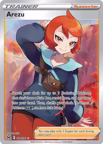 Arezu (Full Art) (189/196), Lost Origin — Pokémon card price
