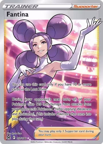 Fantina (Full Art) (191/196), Lost Origin — Pokémon card price