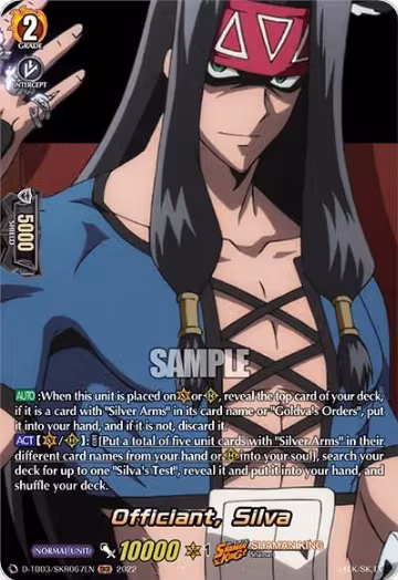 Officiant, Silva (SKR) (D-TB03/SKR067EN), D-TB03: Shaman King — Vanguard card price