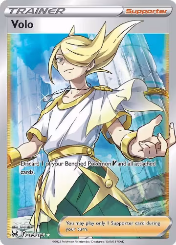 Volo (Full Art) (196/196), Lost Origin — Pokémon card price