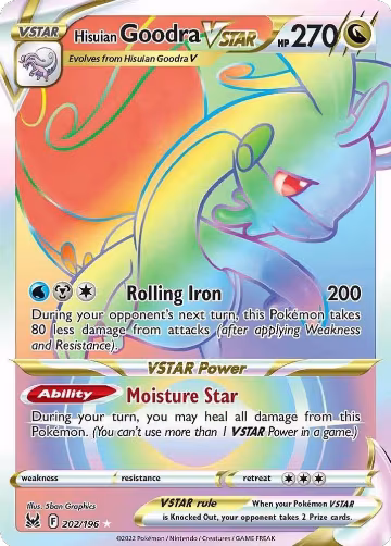 Hisuian Goodra VSTAR (Secret) (202/196), Lost Origin — Pokémon card price