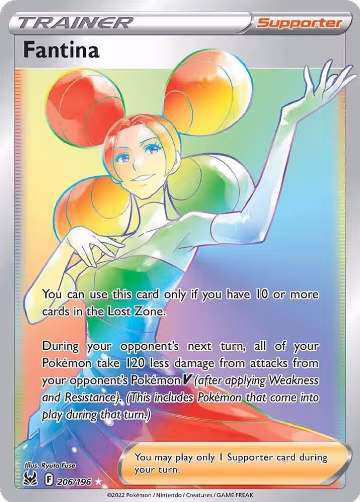 Fantina (Secret) (206/196), Lost Origin — Pokémon card price