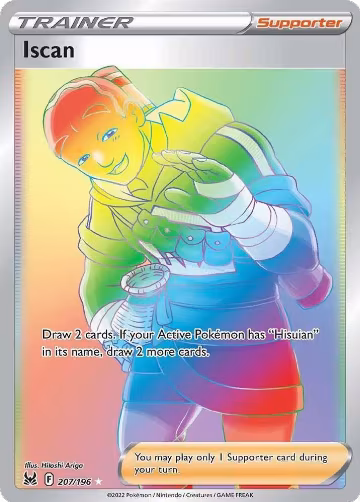 Iscan (Secret) (207/196), Lost Origin — Pokémon card price