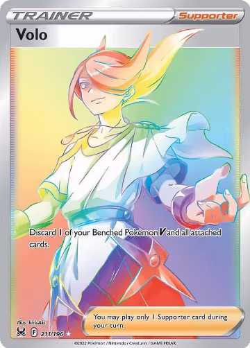Volo (Secret) (211/196), Lost Origin — Pokémon card price