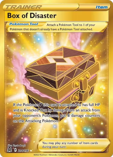 Box of Disaster (Secret) (214/196), Lost Origin — Pokémon card price