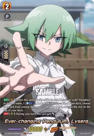 Ever-changing Pendulum, Lyserg (SKR) (D-TB03/SKR096EN), D-TB03: Shaman King — Vanguard card price