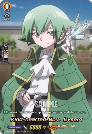 Kind-hearted Boy, Lyserg (SKR) (D-TB03/SKR098EN), D-TB03: Shaman King — Vanguard card price