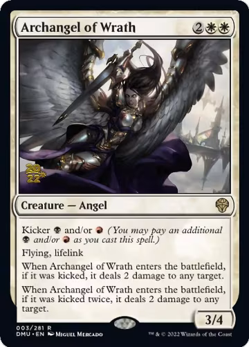 Archangel of Wrath (3), Prerelease Cards — Magic card price