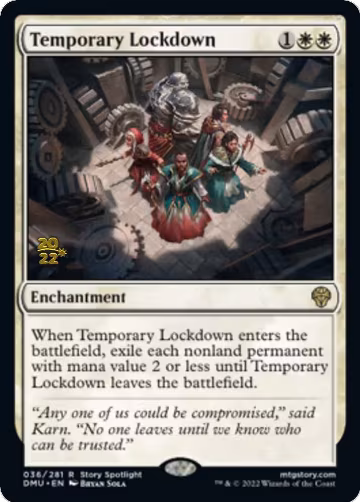 Temporary Lockdown (36), Prerelease Cards — Magic card price
