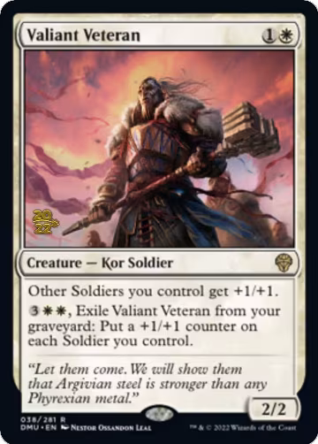 Valiant Veteran (38), Prerelease Cards — Magic card price