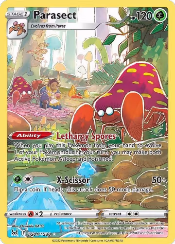 Parasect (TG01/TG30), Lost Origin Trainer Gallery — Pokémon card price