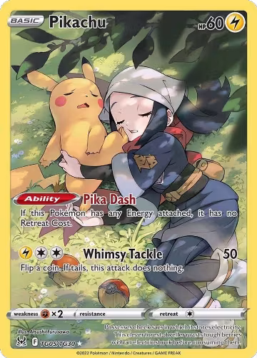 Pikachu (TG05/TG30), Lost Origin Trainer Gallery — Pokémon card price