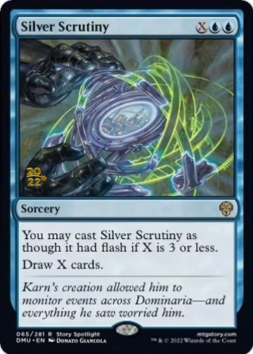 Silver Scrutiny (65), Prerelease Cards — Magic card price