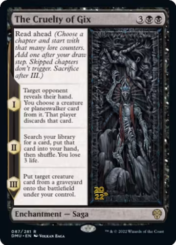The Cruelty of Gix (87), Prerelease Cards — Magic card price