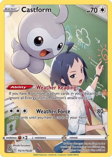 Castform (TG11/TG30), Lost Origin Trainer Gallery — Pokémon card price