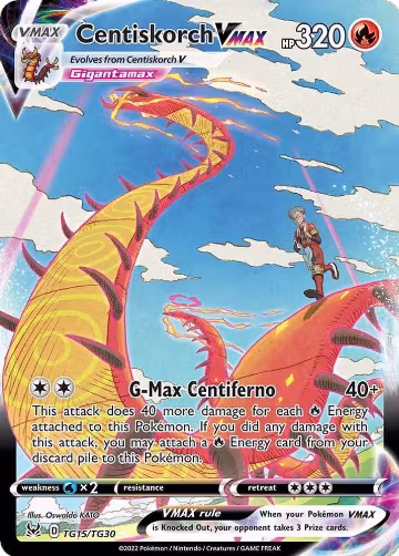 Centiskorch VMAX (TG15/TG30), Lost Origin Trainer Gallery — Pokémon card price