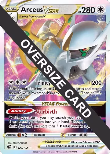 Arceus VSTAR - 123/172 (123/172), Jumbo Cards — Pokémon card price