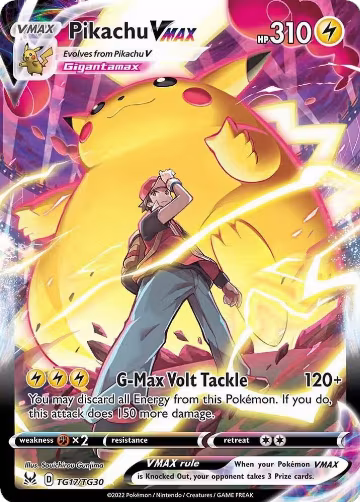 Pikachu VMAX (TG17/TG30), Lost Origin Trainer Gallery — Pokémon card price