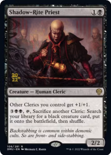 Shadow-Rite Priest (106), Prerelease Cards — Magic card price